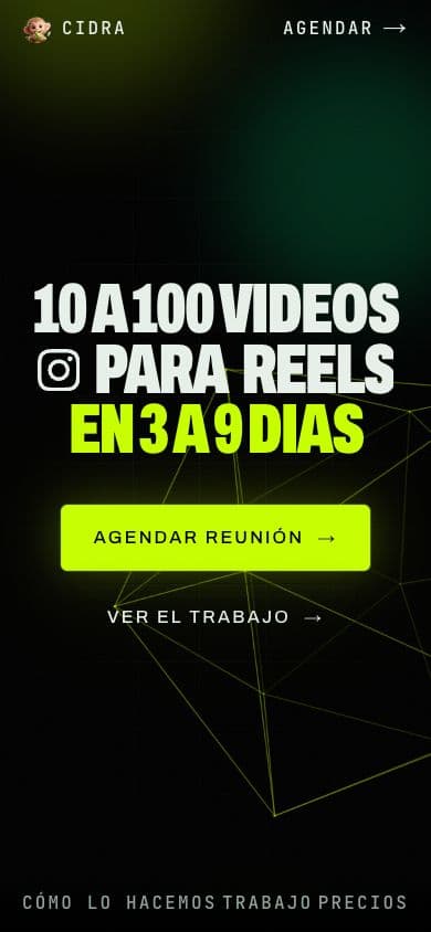 La web de Cidra en el celular