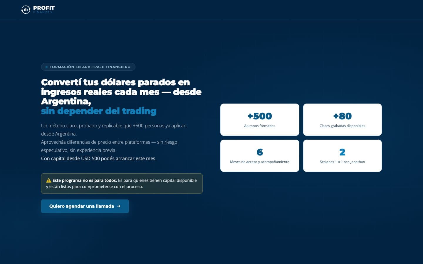 Web de Profit Finanzas